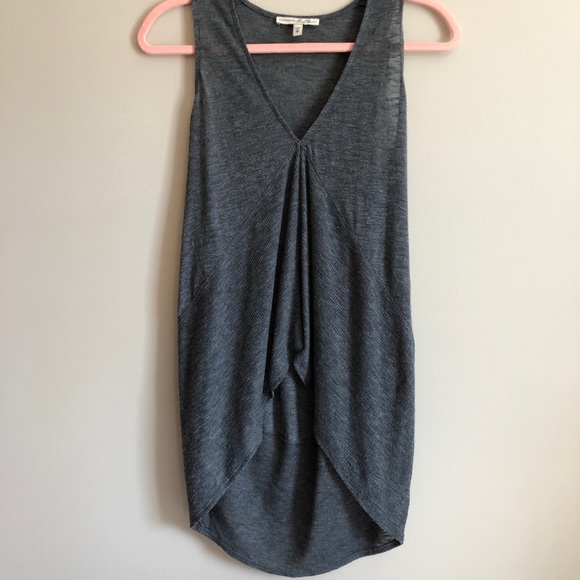 Express Tops - Express Long Grey Tank Top XS